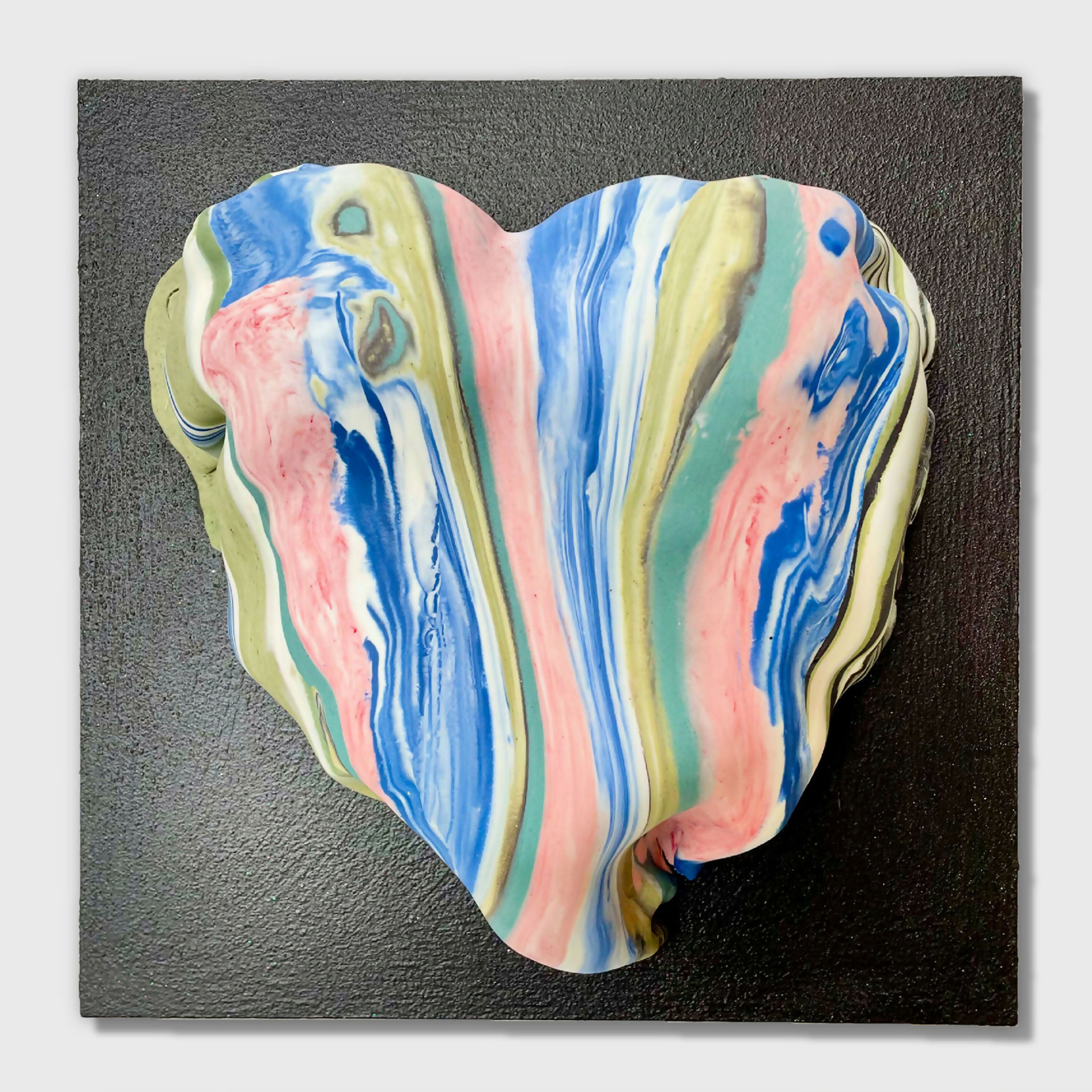 Bas relief tableau collection Cœur porcelaine Nériage 3 | EMPREINTES Paris