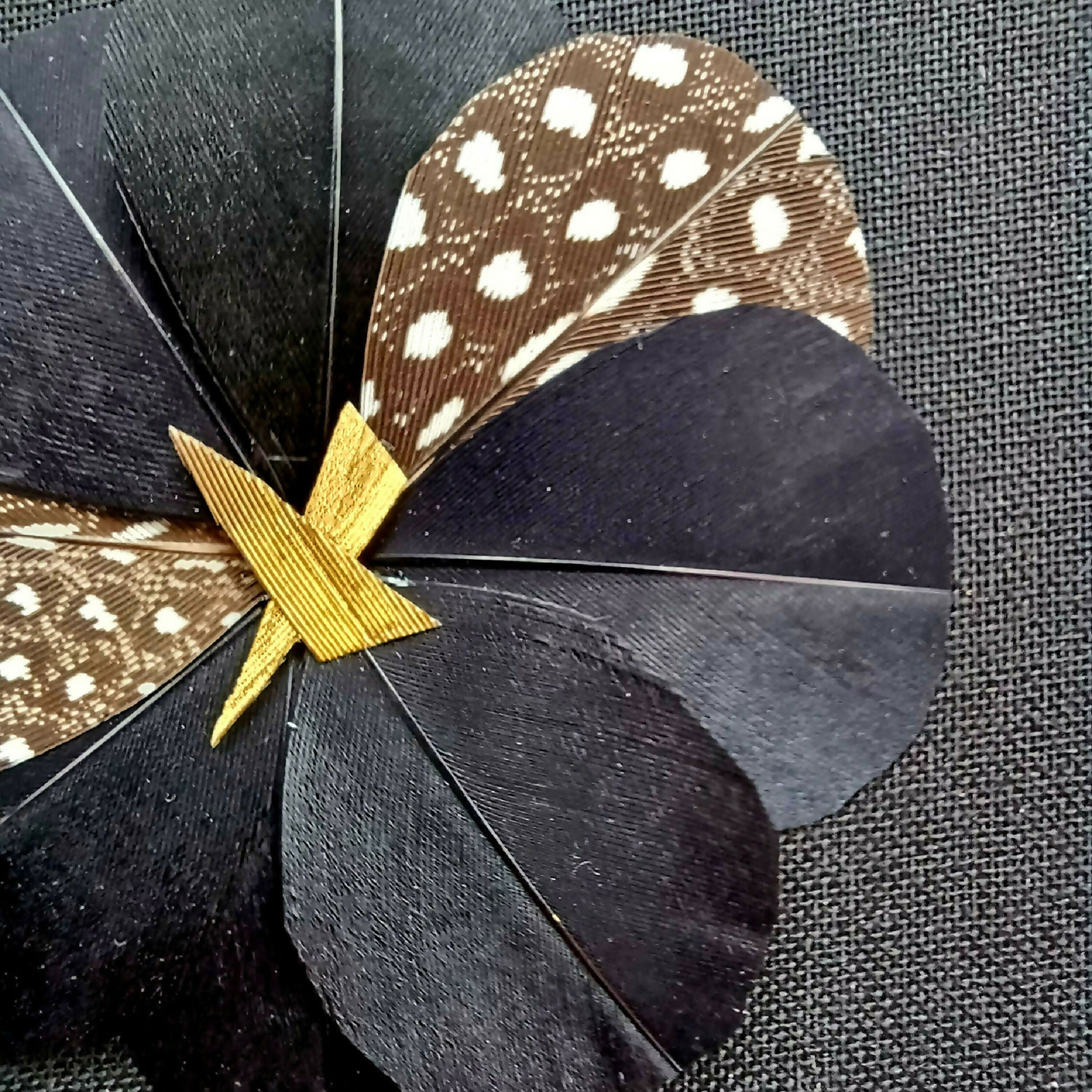 Oeuvre murale Noir et Or , Série VOLUTE | EMPREINTES Paris