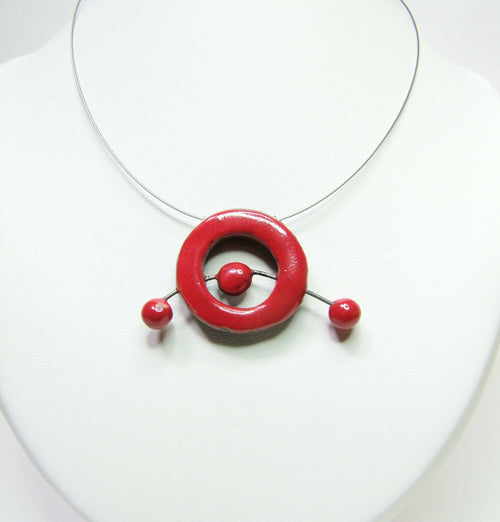 Collier Miro Anno rouge | EMPREINTES Paris - EMPREINTES Paris