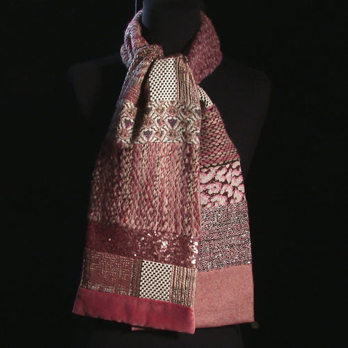 Écharpe hivernale -vieux rose | EMPREINTES Paris - EMPREINTES Paris