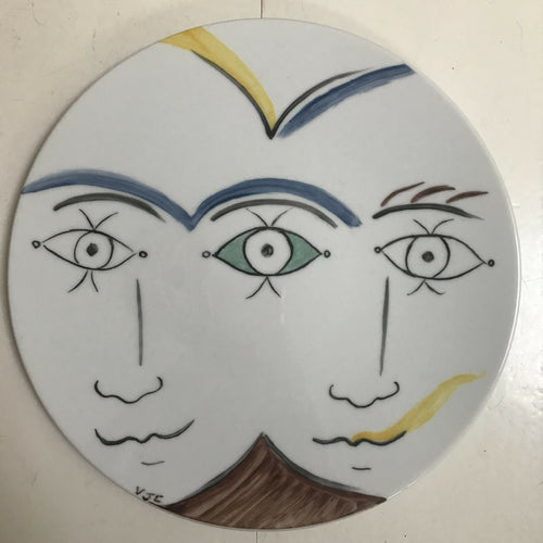 Assiette murale Les trois yeux | EMPREINTES Paris - EMPREINTES Paris