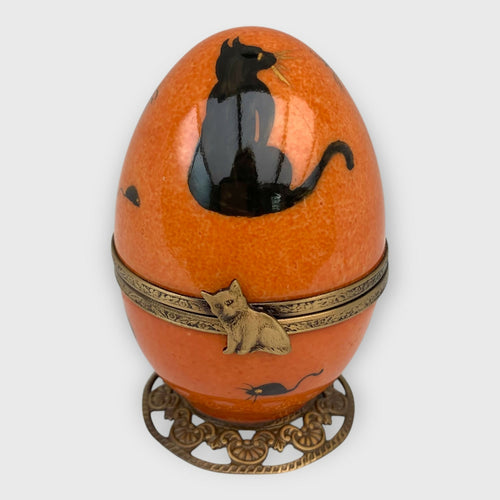 oeuf musical orange décor chat noir2 | EMPREINTES Paris - EMPREINTES Paris