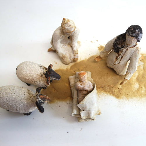 Sculptures Crèche de Noël aux moutons | EMPREINTES Paris - EMPREINTES Paris