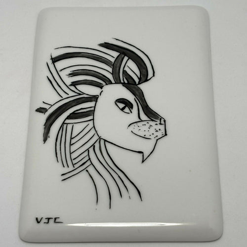 Carte du zodiaque en Porcelaine Lion | EMPREINTES Paris - EMPREINTES Paris