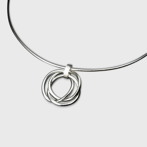 Collier Anneaux de Borromée chaîne rigide | EMPREINTES Paris - EMPREINTES Paris