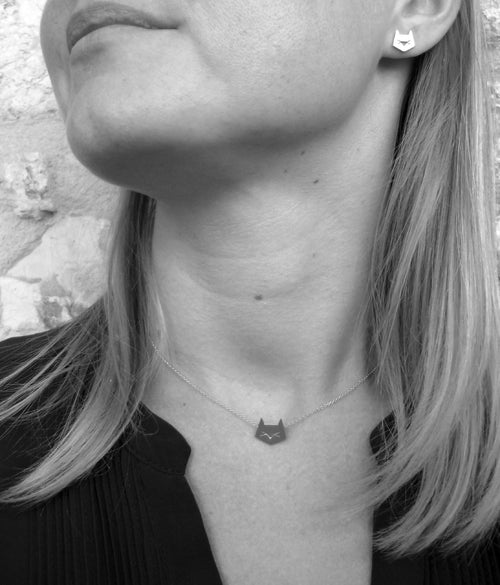 Collier chat graphique | EMPREINTES Paris - EMPREINTES Paris