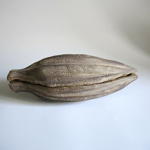 Boîte cabosse de cacao en grès | EMPREINTES Paris - EMPREINTES Paris