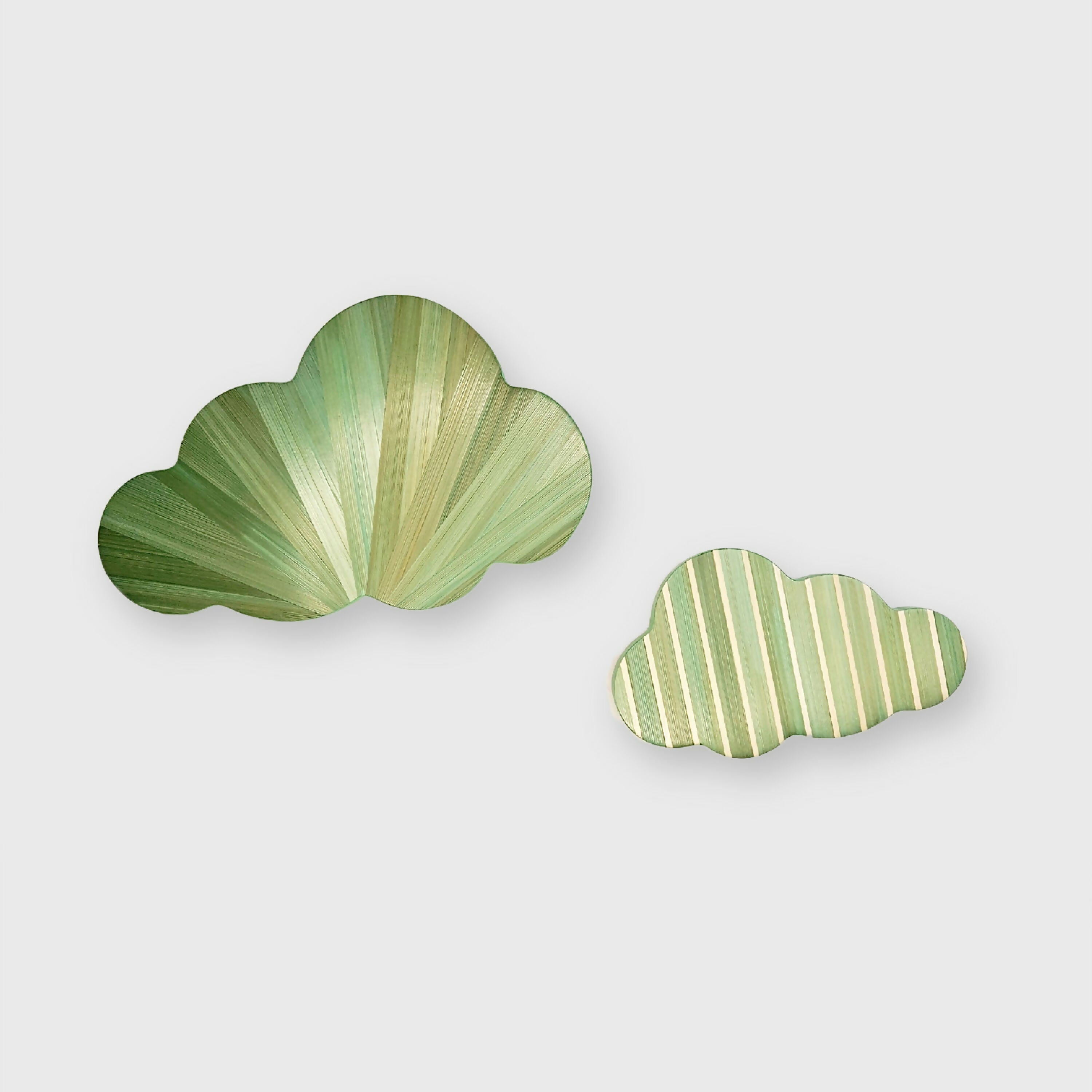 serie_pop_duo_de_nuages_en_marqueterie_de_paille_vert_pomme_hop_studio copie | EMPREINTES Paris