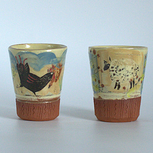 tasses_a_cafe_duo_coq_et_mouton_nico_gladwin_ceramics copie | EMPREINTES Paris - EMPREINTES Paris