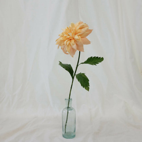 Bouquet de fleurs en papier tons chauds : roses sauvages, dahlia, trois cosmos | EMPREINTES Paris - EMPREINTES Paris