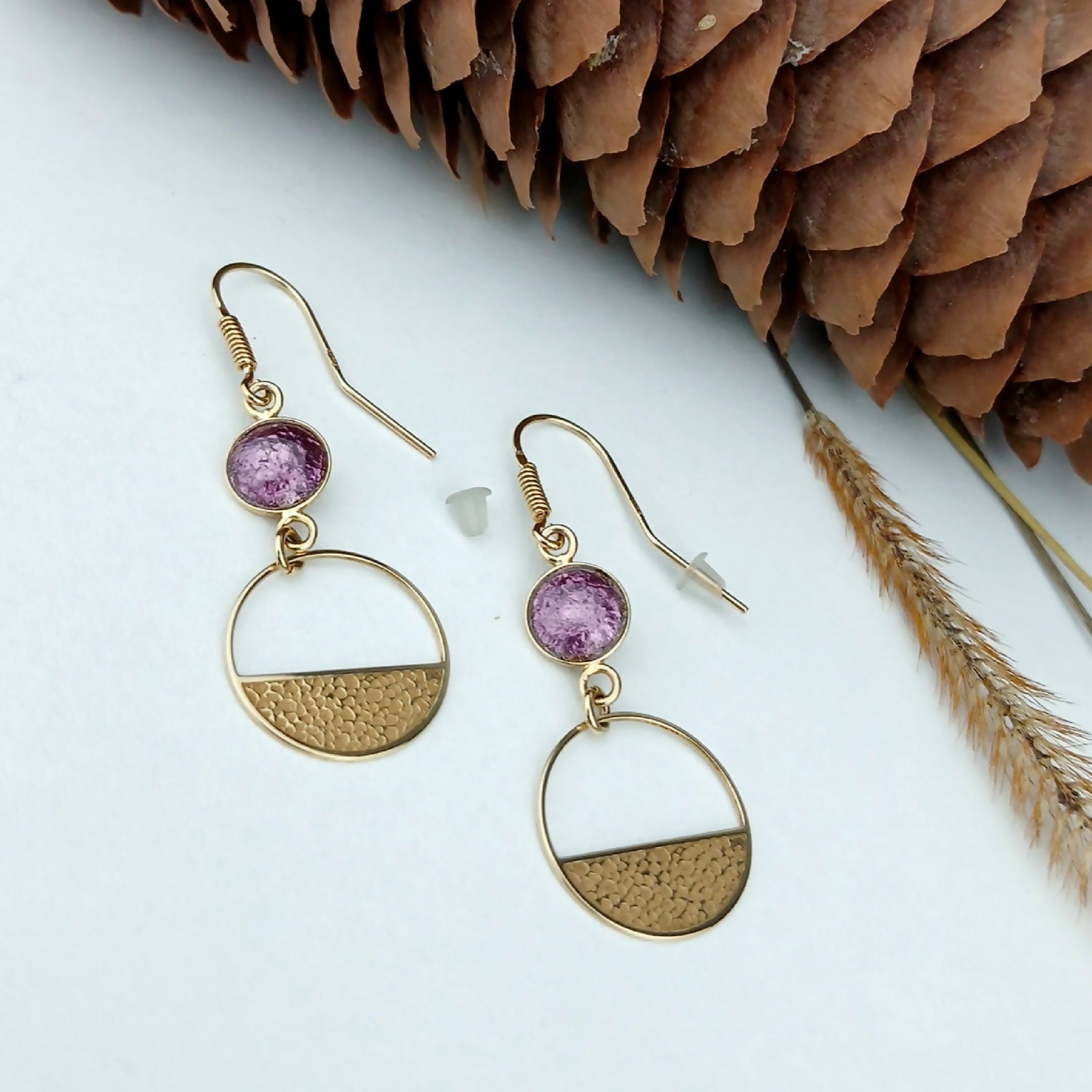 boucles_doreilles_cercles_marteles_en_email_et_plaque_or_les_emaux_arediens_lemail_grand_feu_de_limoges copie | EMPREINTES Paris