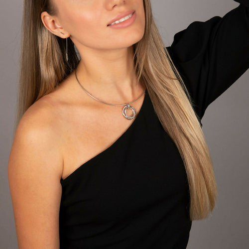 Collier Anneaux de Borromée chaîne rigide | EMPREINTES Paris - EMPREINTES Paris