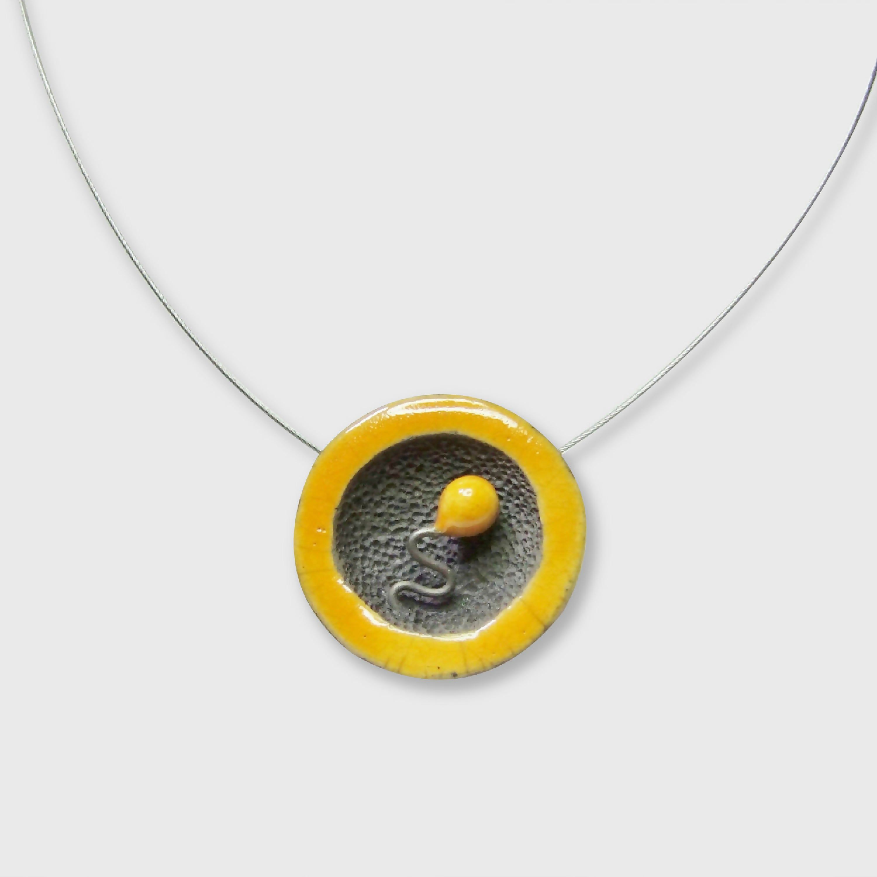 Collier Miro Coupelle Jaune | EMPREINTES Paris