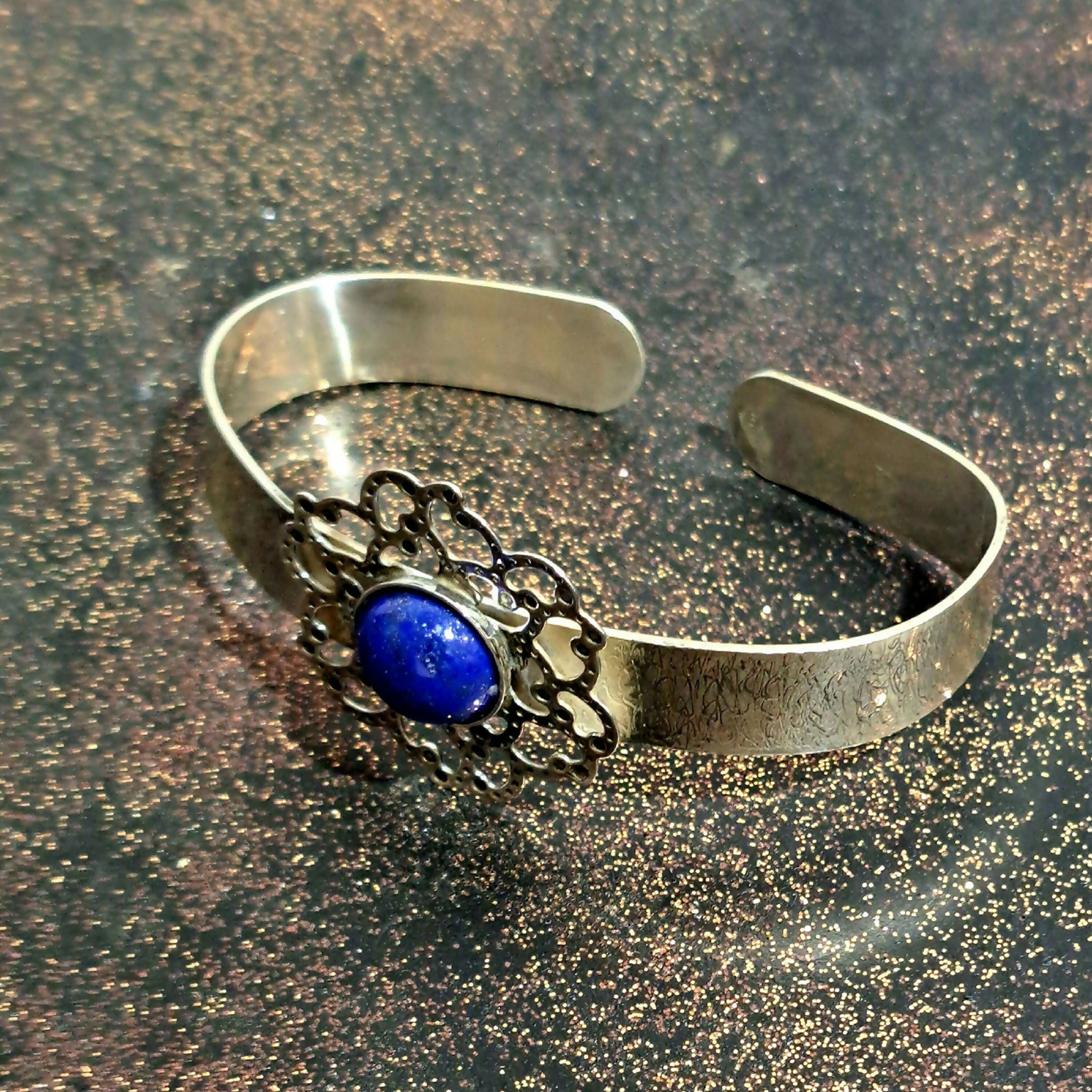 Bracelet argent lapis lazuli | EMPREINTES Paris
