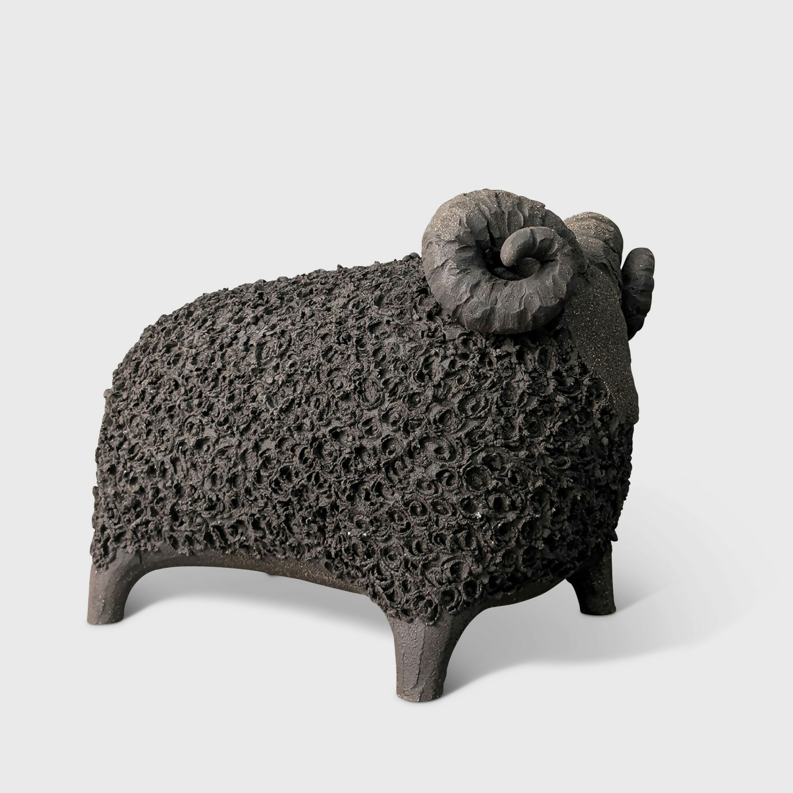 Sculpture Bélier Noir Collection Classique | EMPREINTES Paris