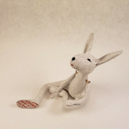 Sculpture papier Le lapin blanc | EMPREINTES Paris - EMPREINTES Paris