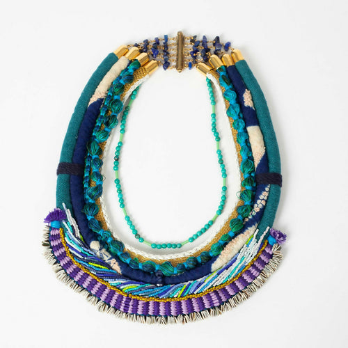 Collier MAA Bleu | EMPREINTES Paris - EMPREINTES Paris