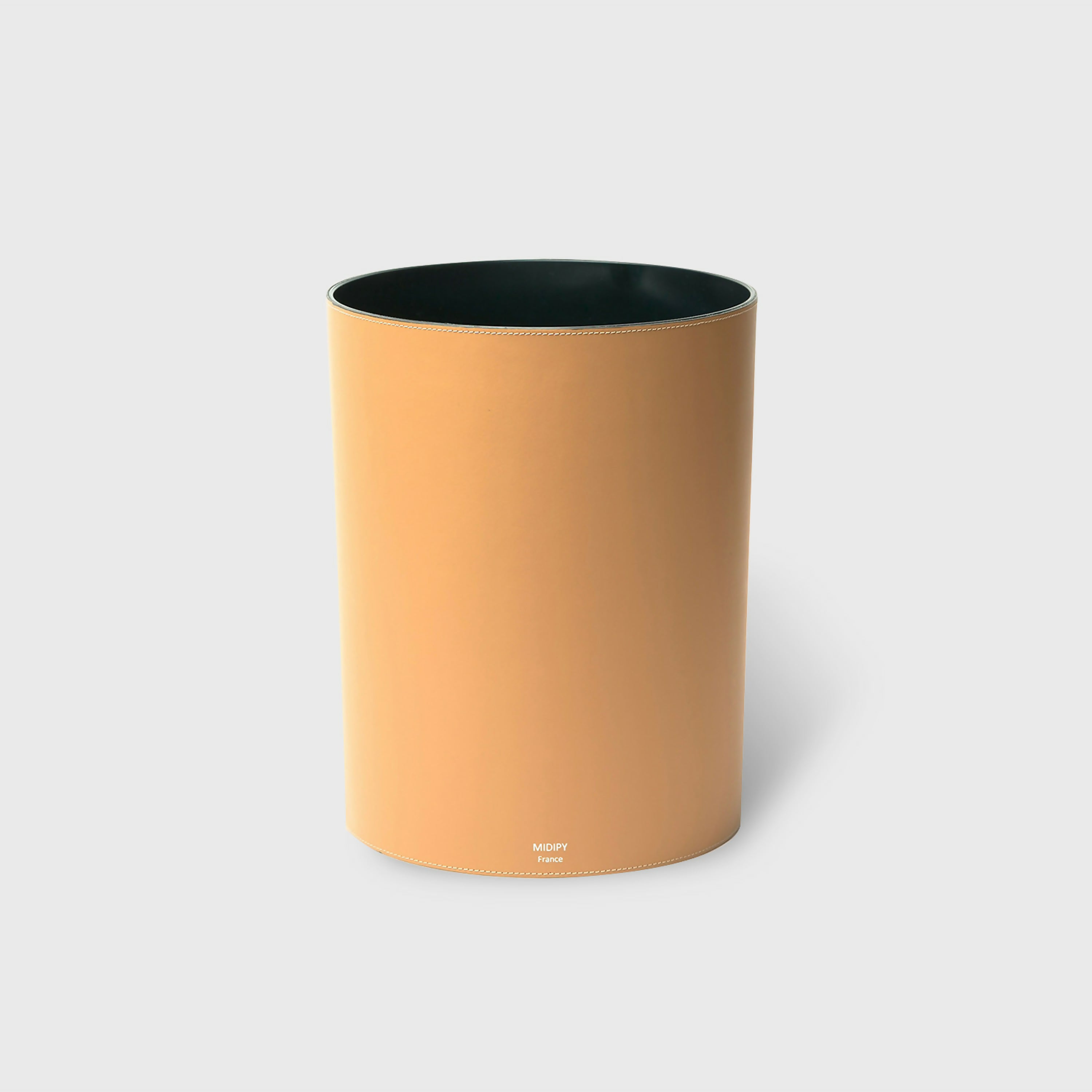 corbeille_a_papier_lavandou_en_cuir_camel_midipy copie | EMPREINTES Paris