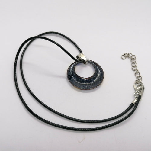 Pendentif Couleurs de Feux en émail sur cuivre lavande | EMPREINTES Paris - EMPREINTES Paris