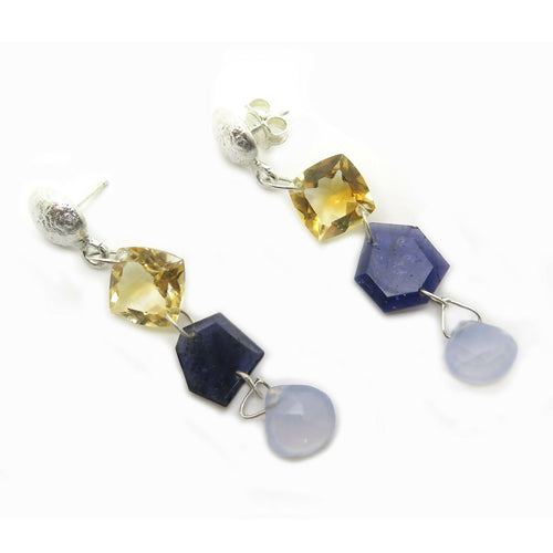 Boucles d’oreilles Argent et pierres fines | EMPREINTES Paris - EMPREINTES Paris