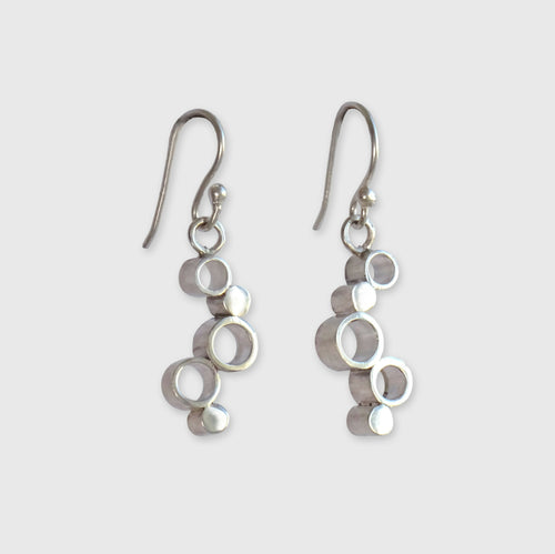 Boucles d'oreille argent ajourées Cinq bulles | EMPREINTES Paris - EMPREINTES Paris