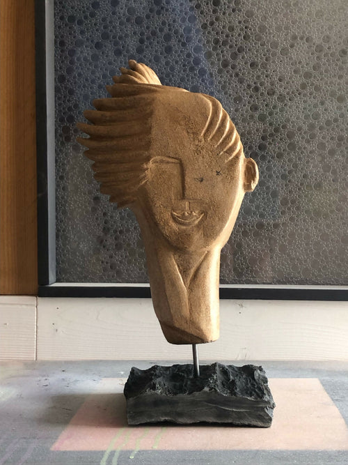 Symphonie, sculpture en stéatite terre de sienne | EMPREINTES Paris - EMPREINTES Paris