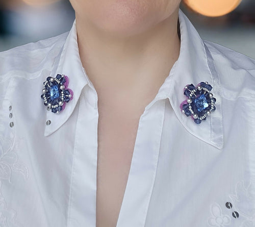 bijoux_de_col_rosace_bleue_refractions_en_chaines_rec_bijoux copie | EMPREINTES Paris - EMPREINTES Paris