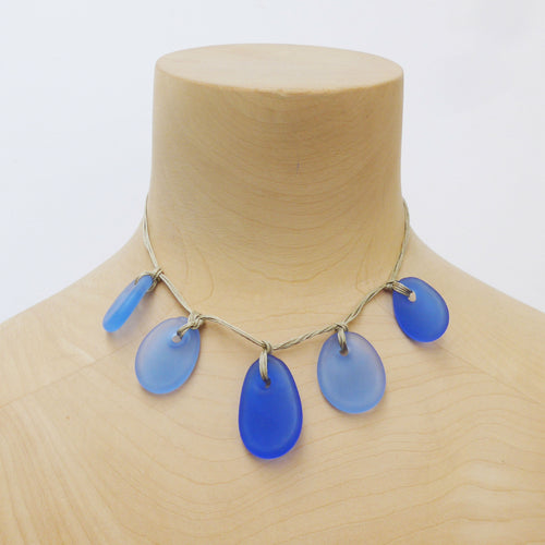 Collier GALET BLEU E0992 | EMPREINTES Paris - EMPREINTES Paris