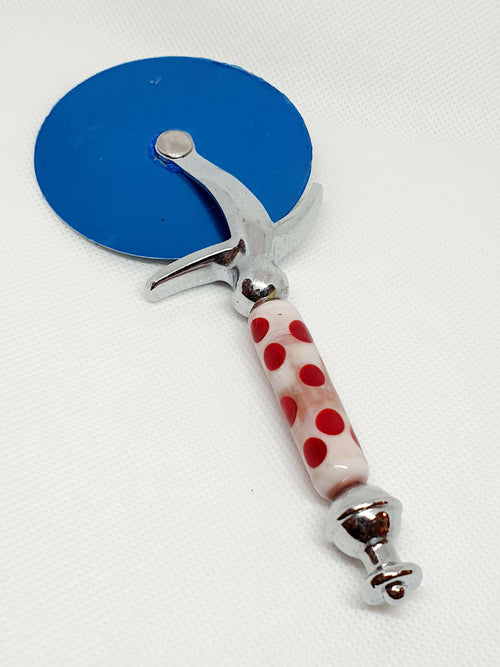 Roulette coupante en verre rose violacé et rouge - A Pois | EMPREINTES Paris - EMPREINTES Paris