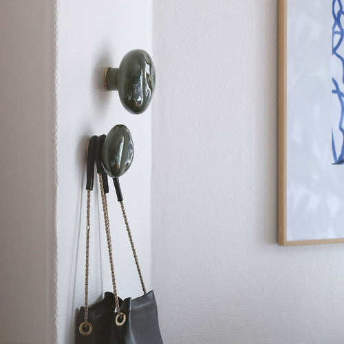 Patère Agate vert Mousse | EMPREINTES Paris - EMPREINTES Paris