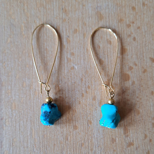 boucles_doreilles_longues_et_turquoises_naturelles_thierry_dhaine copie | EMPREINTES Paris - EMPREINTES Paris