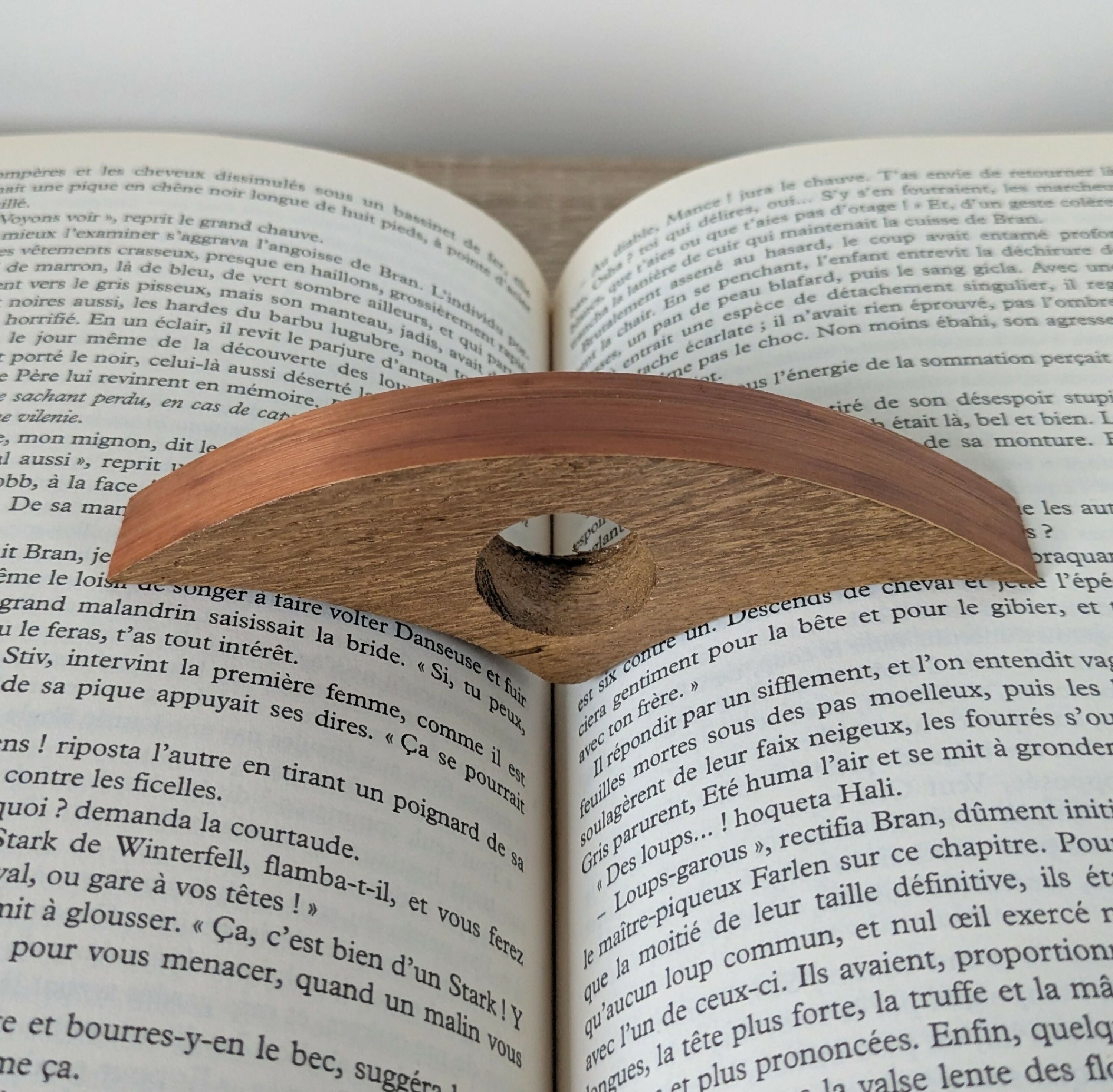 Bague de lecture avec Marqueterie de Paille Cuivre | EMPREINTES Paris