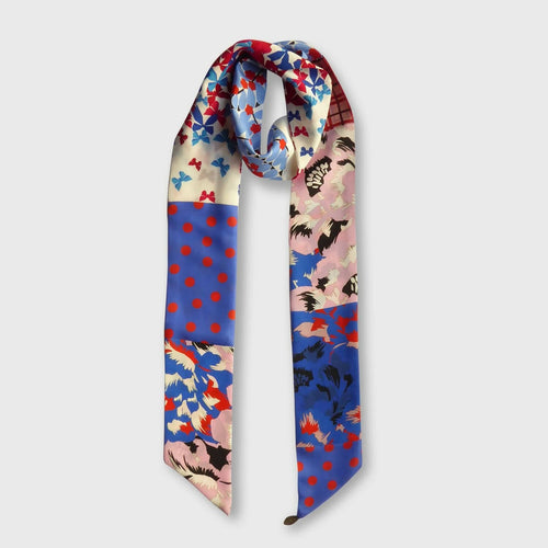 Bandeau soie blue pink | EMPREINTES Paris - EMPREINTES Paris