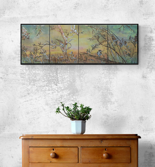 Œuvre murale - Panneau décoratif Oiseaux sur la branche | EMPREINTES Paris - EMPREINTES Paris