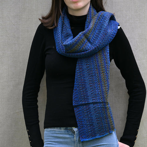 echarpe_bleu_gentiane_creation_tissages_francois_vieillard copie | EMPREINTES Paris - EMPREINTES Paris