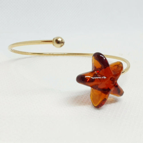 Bracelet jonc Etoile ambre | EMPREINTES Paris - EMPREINTES Paris