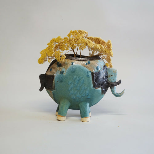 Vase éléphant bleu | EMPREINTES Paris - EMPREINTES Paris