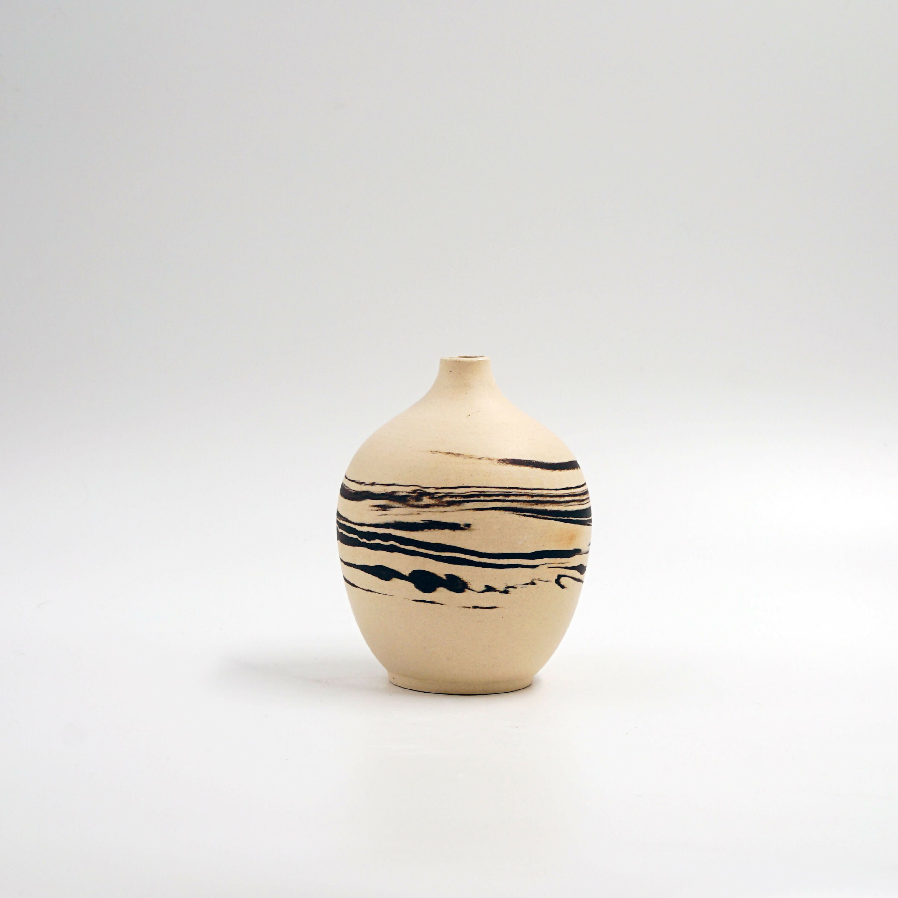 Petit soliflore blanc et noir - série Nuages | EMPREINTES Paris