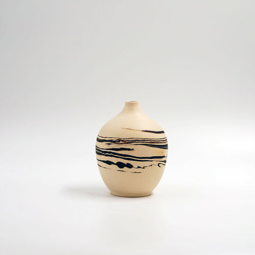 Petit soliflore blanc et noir - série Nuages | EMPREINTES Paris - EMPREINTES Paris