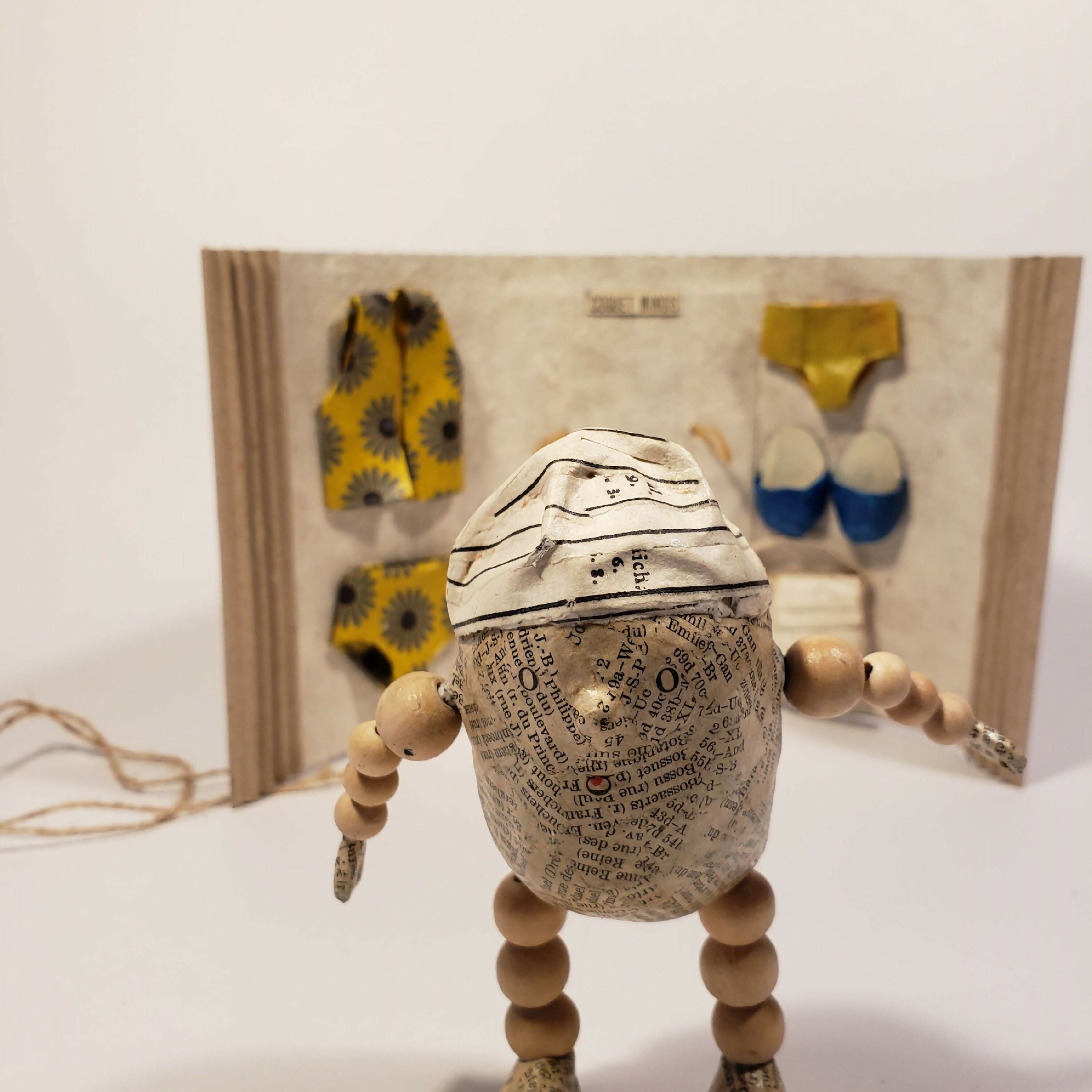 Sculpture papier Coquet minois | EMPREINTES Paris