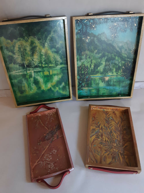 Œuvre murale -Plateau de table Lac de Bethmale | EMPREINTES Paris - EMPREINTES Paris