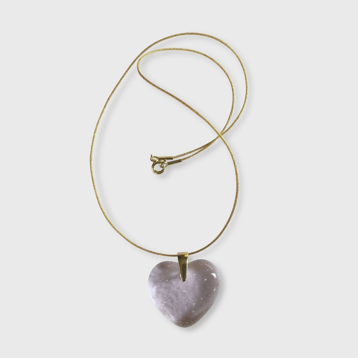 Pendentif COEUR rose pâle | EMPREINTES Paris