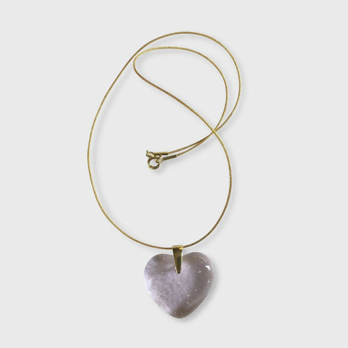 Pendentif COEUR rose pâle | EMPREINTES Paris - EMPREINTES Paris