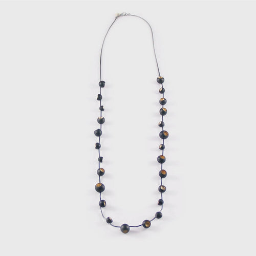 Collier Senecio noir et or | EMPREINTES Paris - EMPREINTES Paris