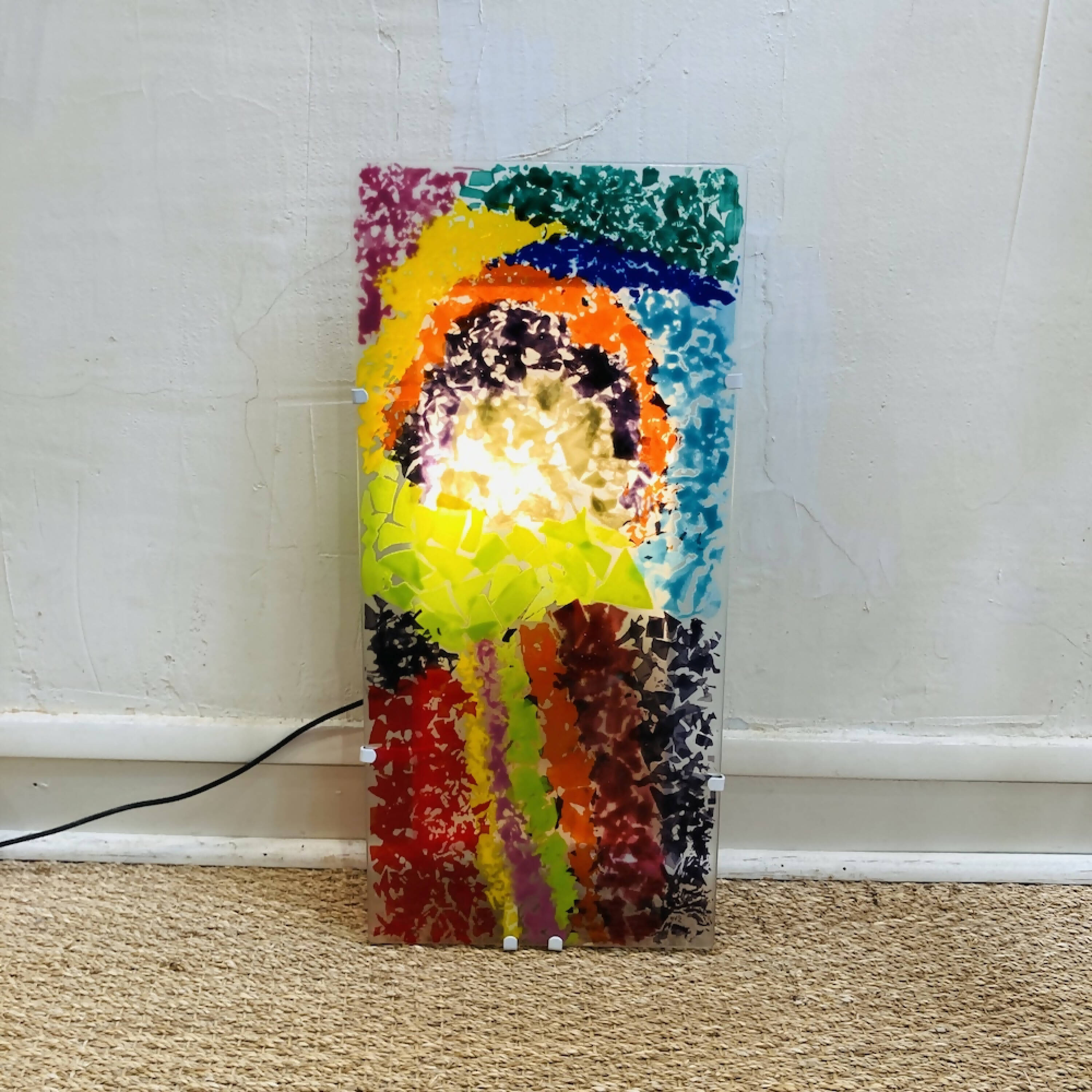 Tableau lumineux en verre Arc en ciel | EMPREINTES Paris