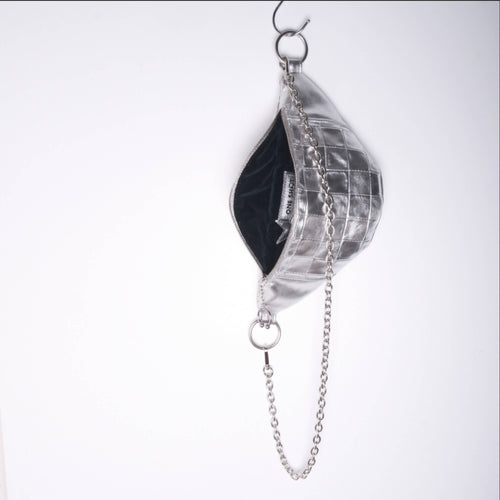 Sac banane - damier argent | EMPREINTES Paris - EMPREINTES Paris