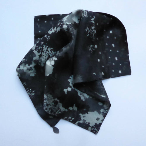 Pochette soie homme anthracite | EMPREINTES Paris - EMPREINTES Paris