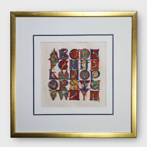 Enluminure Abécédaire des oiseaux 1 | EMPREINTES Paris - EMPREINTES Paris