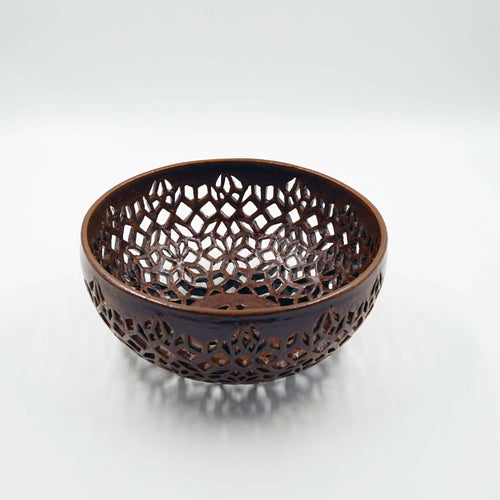 Coupe en grès ou bol à trous - tuiles diamants | EMPREINTES Paris - EMPREINTES Paris