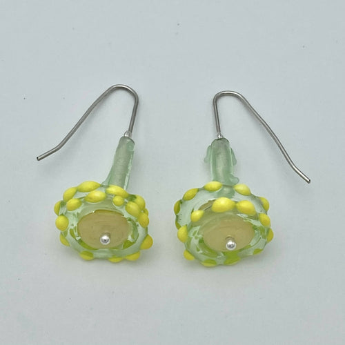 Boucles d'oreilles Parasols jaunes et vertes | EMPREINTES Paris - EMPREINTES Paris